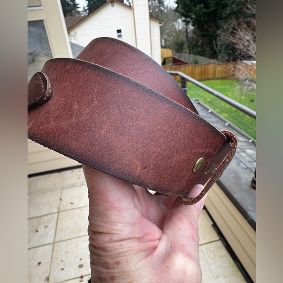 J crew leather vintage brown belt - Picture 3 of 16